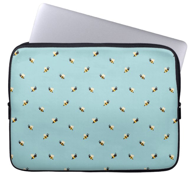  cute bees laptop sleeve (Voorkant)