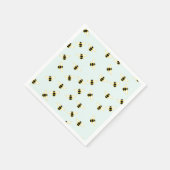 Cute bees Paper Napkins Servet (Hoek)