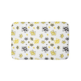 Cute bees patroon badmat