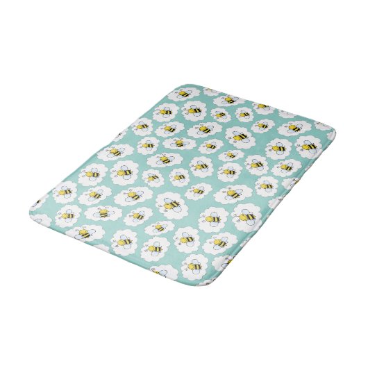 Cute Bees Pattern badmatten (Gekanteld)