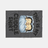 Cute Bees Snuggle This Is My Cuddle  Fleece Deken (Voorkant (Horizontaal))