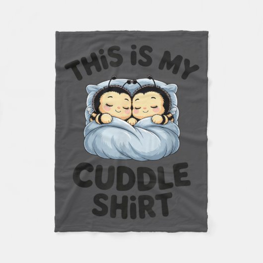 Cute Bees Snuggle This Is My Cuddle  Fleece Deken (Voorkant)