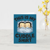 Cute Bees Snuggle This Is My Cuddle  Kaart (Gele Bloem)