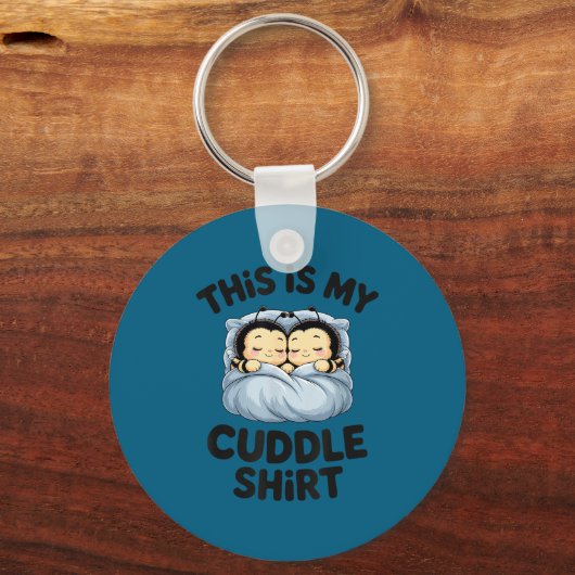 Cute Bees Snuggle This Is My Cuddle  Sleutelhanger (Voorkant)