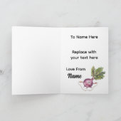 Cute Beet Valentine’s - My Heart Skip a Beet Kaart (Binnen)