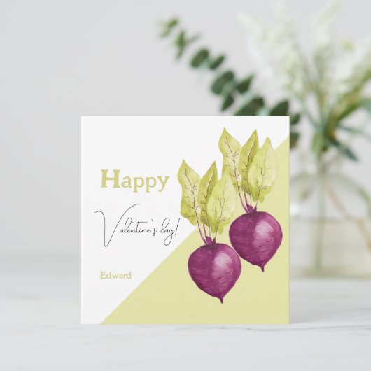 Cute Beet Waterverf Pattern (Staand voorkant)