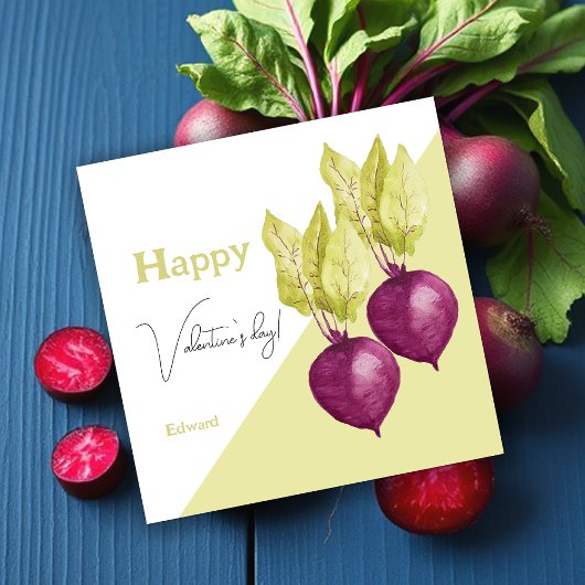 Cute Beet Waterverf Pattern