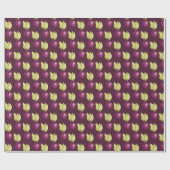 Cute Beet Waterverf Pattern Cadeaupapier (Vlak)
