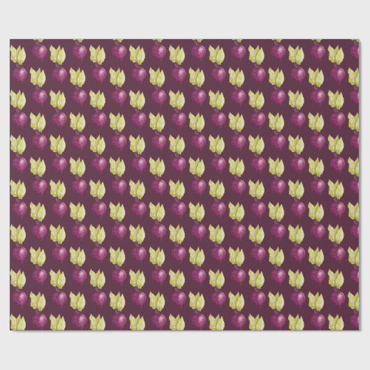 Cute Beet Waterverf Pattern Cadeaupapier (Vlak)