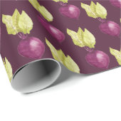 Cute Beet Waterverf Pattern Cadeaupapier (Rol Hoek)