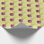 Cute Beet Waterverf Pattern Cadeaupapier (Hoek)