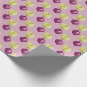 Cute Beet Waterverf Pattern Cadeaupapier (Hoek)