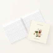 Cute Beethoven Portrait Musician's gepersonaliseer Notitieboek (Binnen)