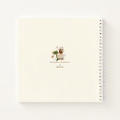 Cute Beethoven Portrait Musician's gepersonaliseer Notitieboek (Achterkant)