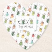 Cute Beetles Kartonnen Onderzetters (Voorkant)