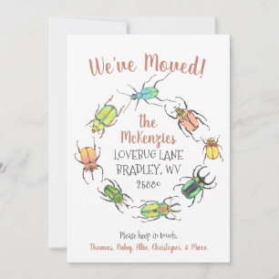 Cute Beetles Moving Aankondiging