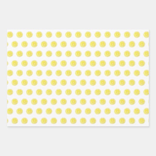 Cute Beets en Lemon Waterverf Pattern Inpakpapier Vel (Voorkant 3)