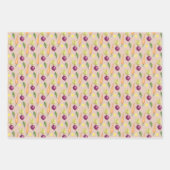 Cute Beets Lemon en Carrots Waterverf Pattern Inpakpapier Vel (Voorkant 3)