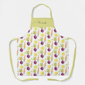 Cute Beets Lemon en Carrots Waterverf Pattern Schort (Voorkant)