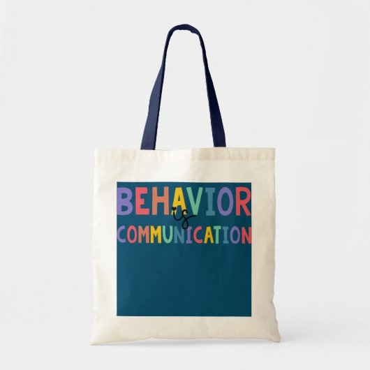 Cute Behavig is Communicatie voor Speciale Tote Bag (Voorkant)