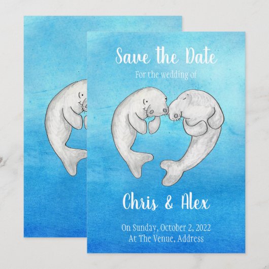 Cute beheert het opslaan van de datum kaart (Voorkant / Achterkant)