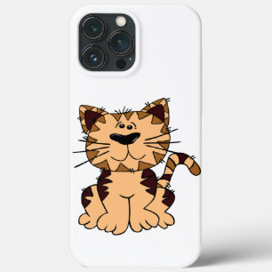 CUTE BEIGE AND BROWN big head CAT Case-Mate iPhone Case