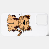 CUTE BEIGE AND BROWN big head CAT Case-Mate iPhone Case (Achterkant (horizontaal))