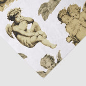 Cute  Beige Baby Cherub Cupid Angels Tissuepapier (Detail)