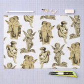Cute  Beige Baby Cherub Cupid Angels Tissuepapier (Craft)