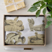 Cute  Beige Baby Cherub Cupid Angels Tissuepapier (Geschenk)
