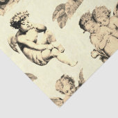 Cute  Beige Baby Cherub Cupid Angels Tissuepapier (Detail)
