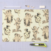 Cute  Beige Baby Cherub Cupid Angels Tissuepapier (Craft)