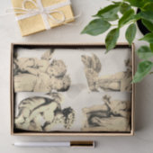 Cute  Beige Baby Cherub Cupid Angels Tissuepapier (Geschenk)