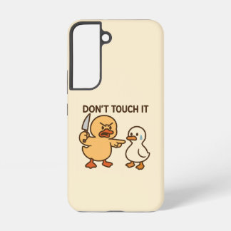 Cute Beige Cartoon Eend telefoonhoesje Samsung Galaxy Hoesje