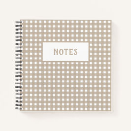 Cute Beige & White Play Notitieboek elke dag