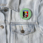 Cute Belgium Cycling Panda Ronde Button 5,7 Cm (In situ)