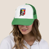 Cute Belgium Cycling Panda Trucker Pet (In situ)