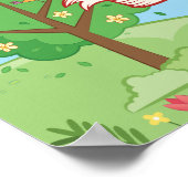 Cute Believe in Love Kindness Trewers Birds Poster (Hoek)