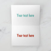 Cute bell pepper capsicum trio zingende cartoon  kaart (Binnen)