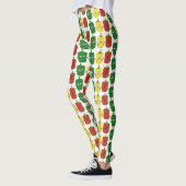 Cute bell pepper capsicum trio zingende cartoon leggings (Links)