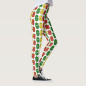 Cute bell pepper capsicum trio zingende cartoon leggings (Rechts)