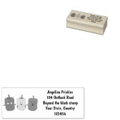 Cute bell pepper capsicum trio zingende cartoon rubberstempel (Gestempeld)