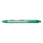 Cute bell pepper capsicum trio zingende cartoon zwarte inkt pen (Achterkant)