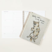 Cute "Belly Rubs In My Dreams" Sleeping Shiba Dog  Planner (Display)