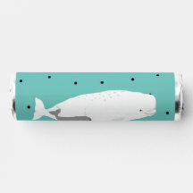 Cute Beluga Baby Whale BoyGirl Birthday Party Blue