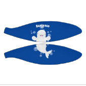 Cute beluga whale belbles cartoon afbeelding basketbal (Panelen)