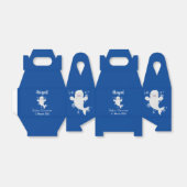 Cute beluga whale belbles cartoon afbeelding bedankdoosjes (Uitgevouwen)