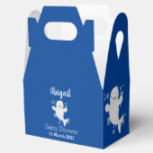 Cute beluga whale belbles cartoon afbeelding bedankdoosjes (Geopend)