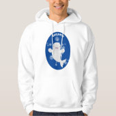 Cute beluga whale belbles cartoon afbeelding hoodie (Voorkant)