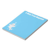 Cute beluga whale belbles cartoon afbeelding notitieblok (Linkerzijde)